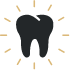 Tooth encircled by vanishing lines icon
