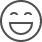 Laughing face icon